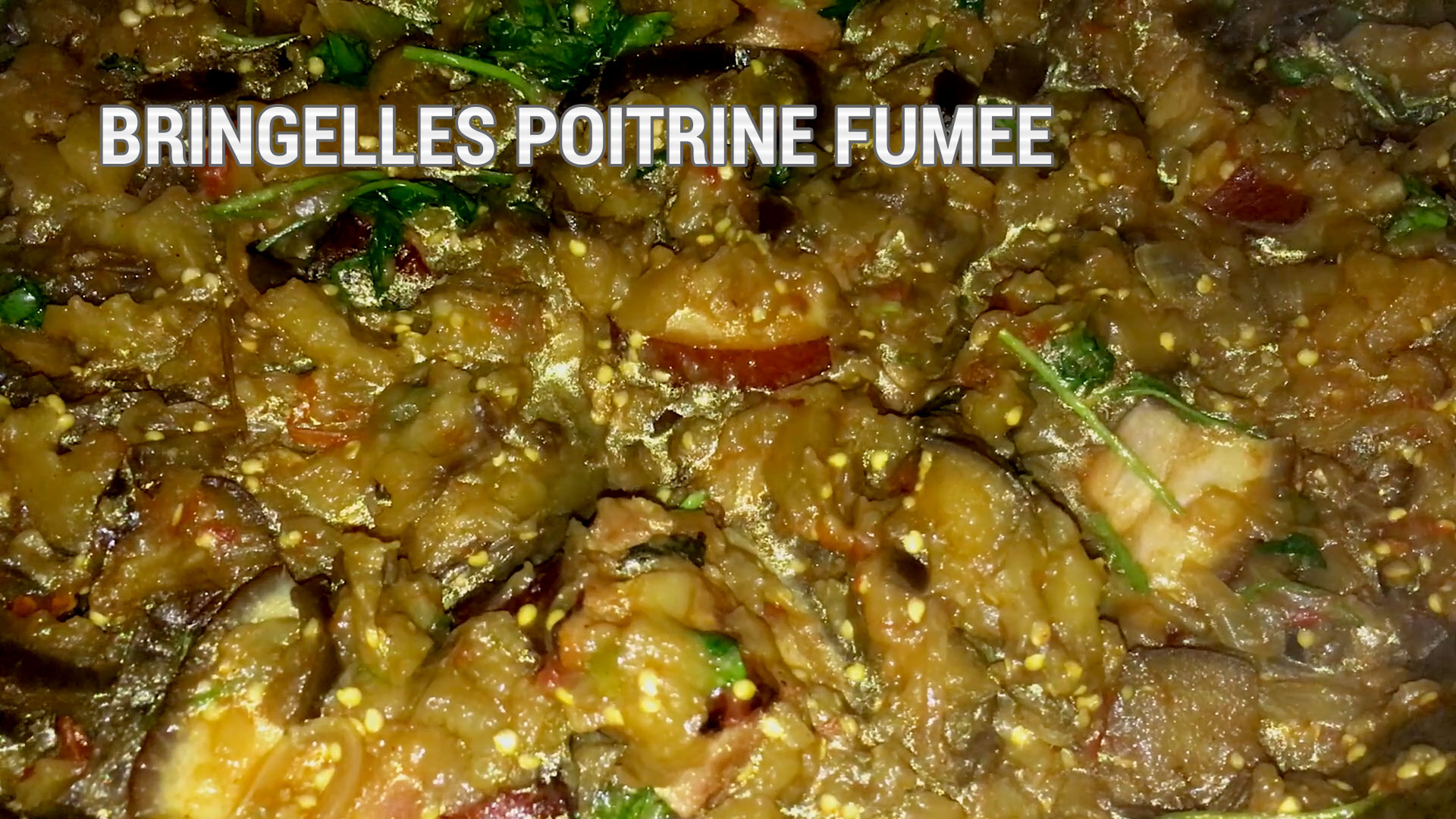 Aubergines poitrine fumée